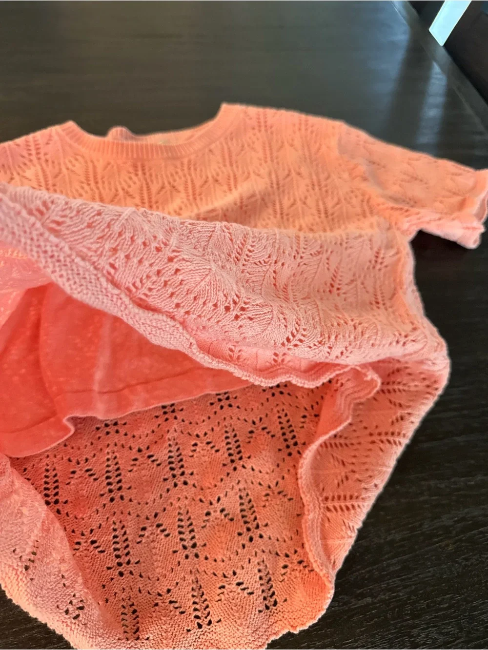 Jessica Simpson Girls Peach Knit Matching Shirt and Pants Large 10